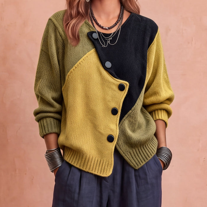 Consuelo | Maglione a Maglia con Motivi a Blocchi di Colore