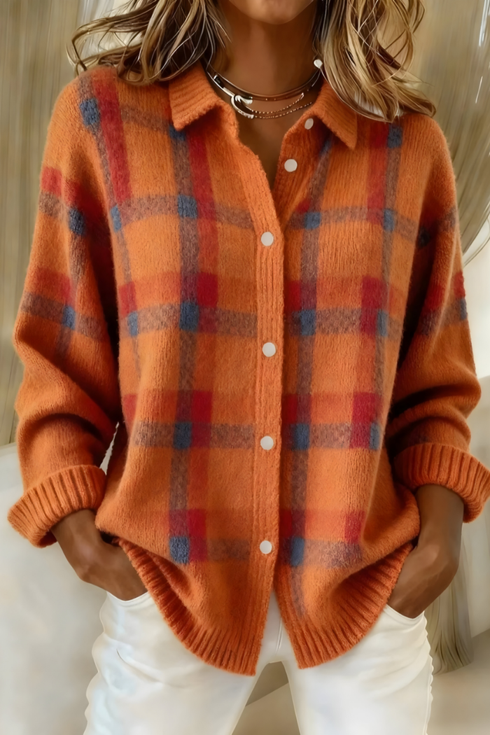 Fiammetta | Cardigan in Maglia a Quadri
