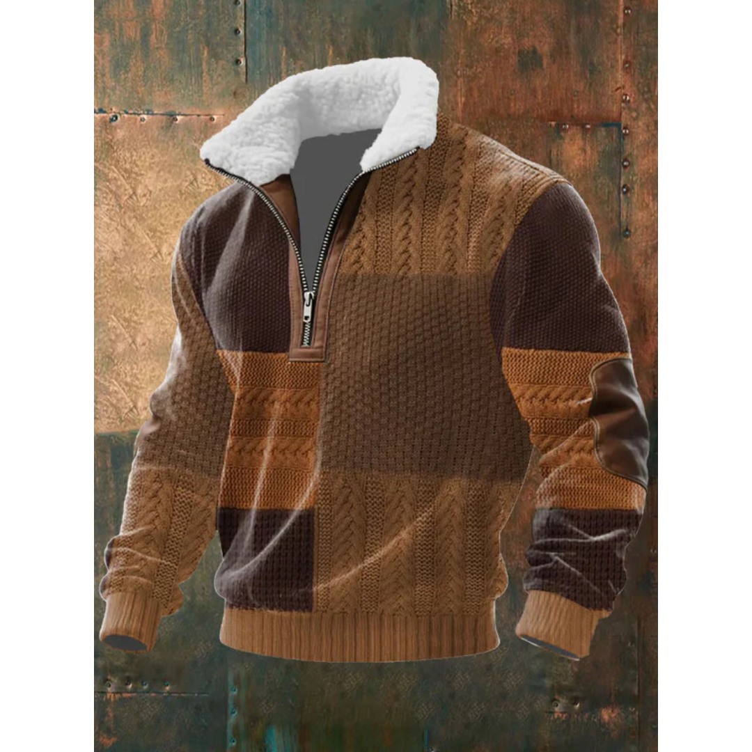 ETTIENE - MAGLIONE POLARE CON ZIP