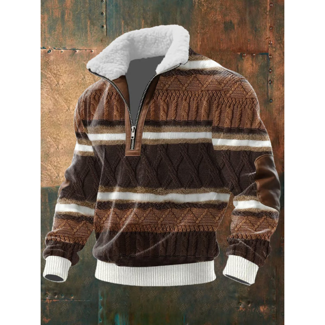 ETTIENE - MAGLIONE POLARE CON ZIP