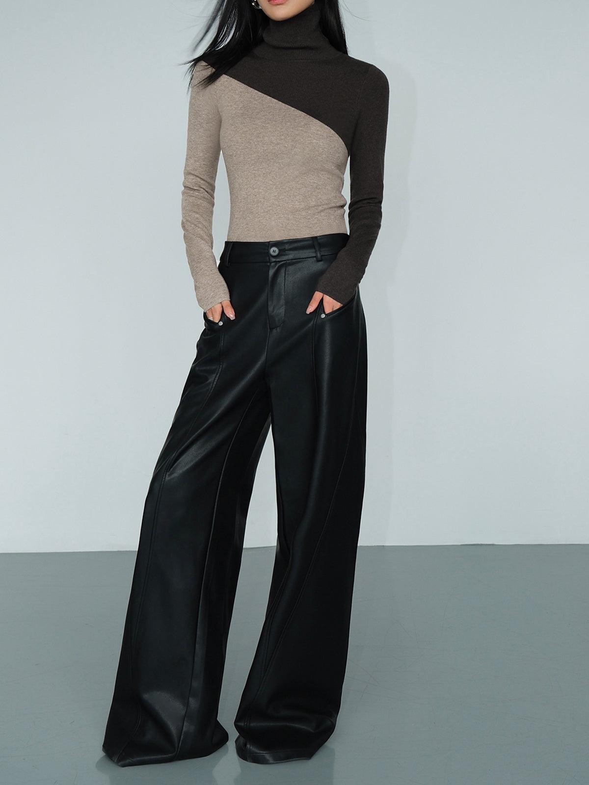 Paloma | Maglione Asimmetrico con Collo Alto