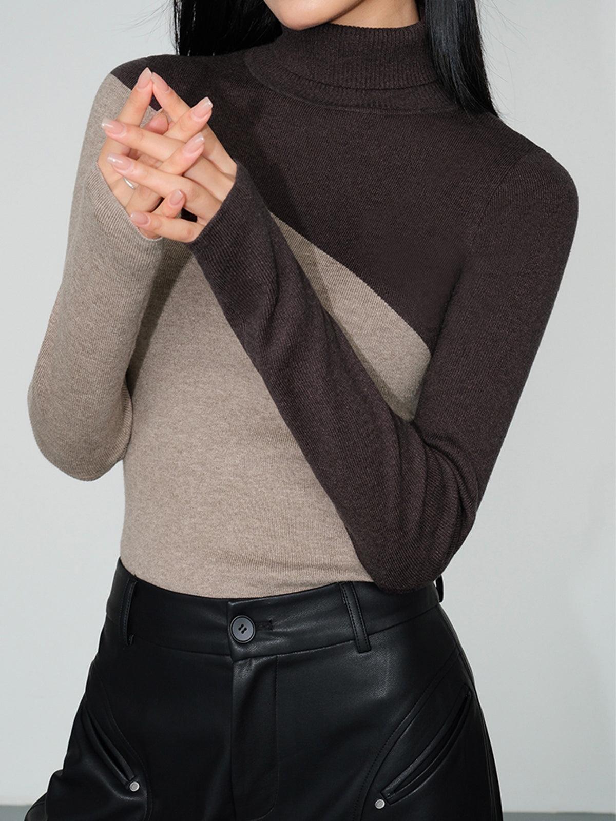 Paloma | Maglione Asimmetrico con Collo Alto