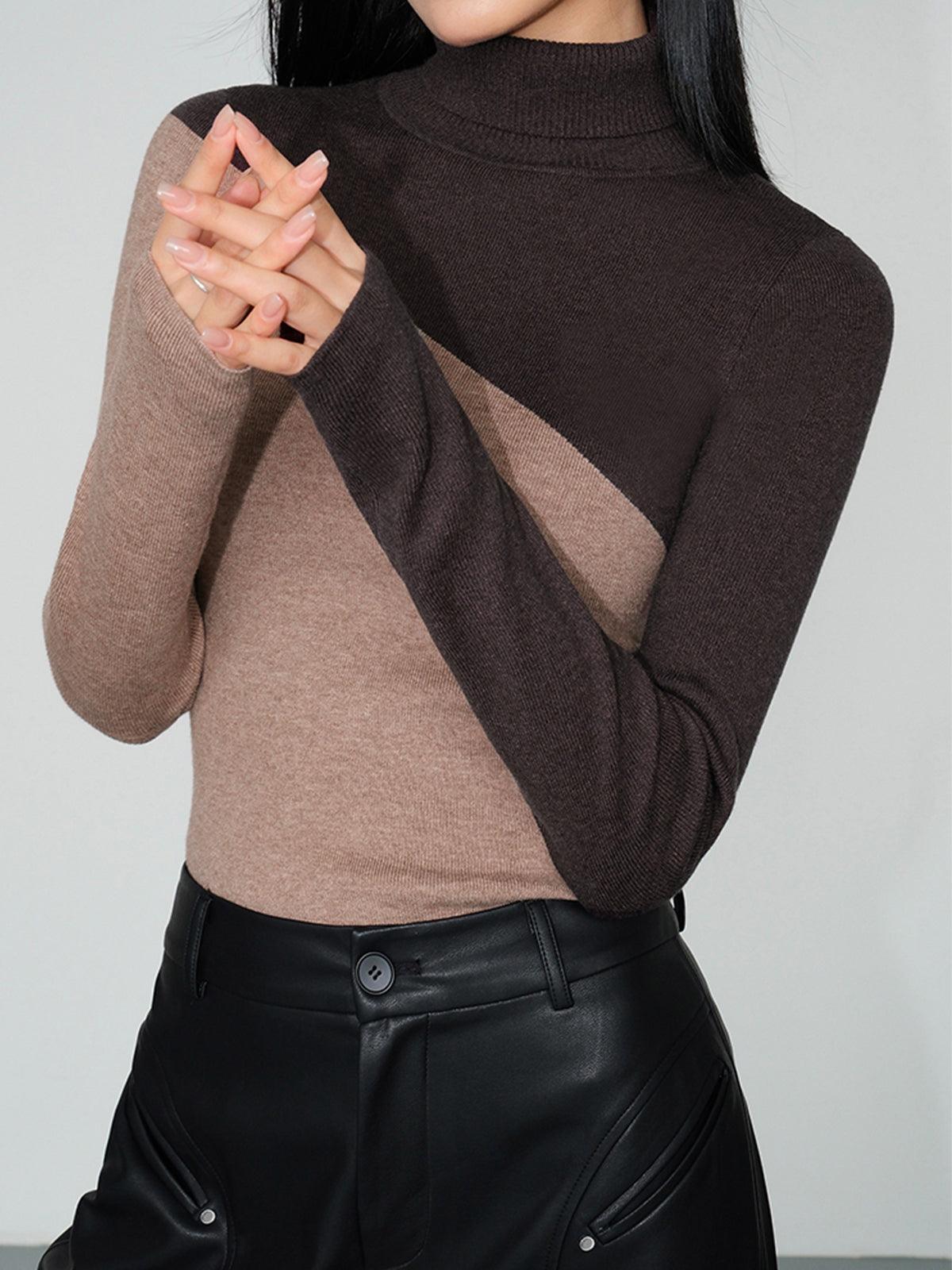 Paloma | Maglione Asimmetrico con Collo Alto