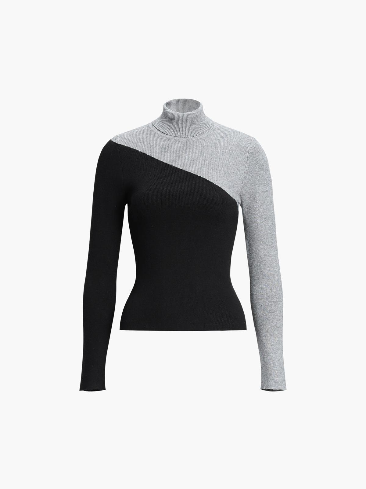 Paloma | Maglione Asimmetrico con Collo Alto