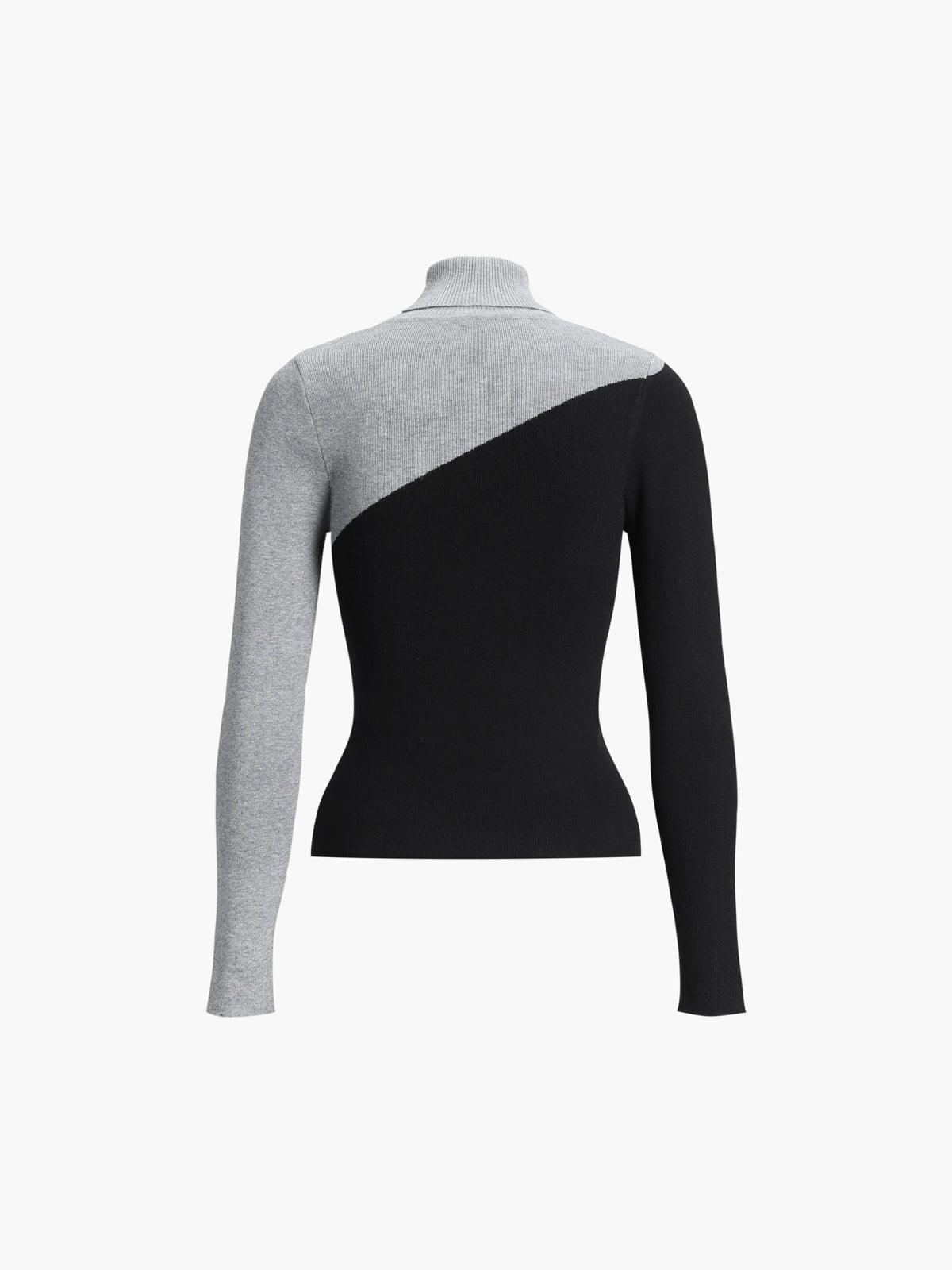 Paloma | Maglione Asimmetrico con Collo Alto