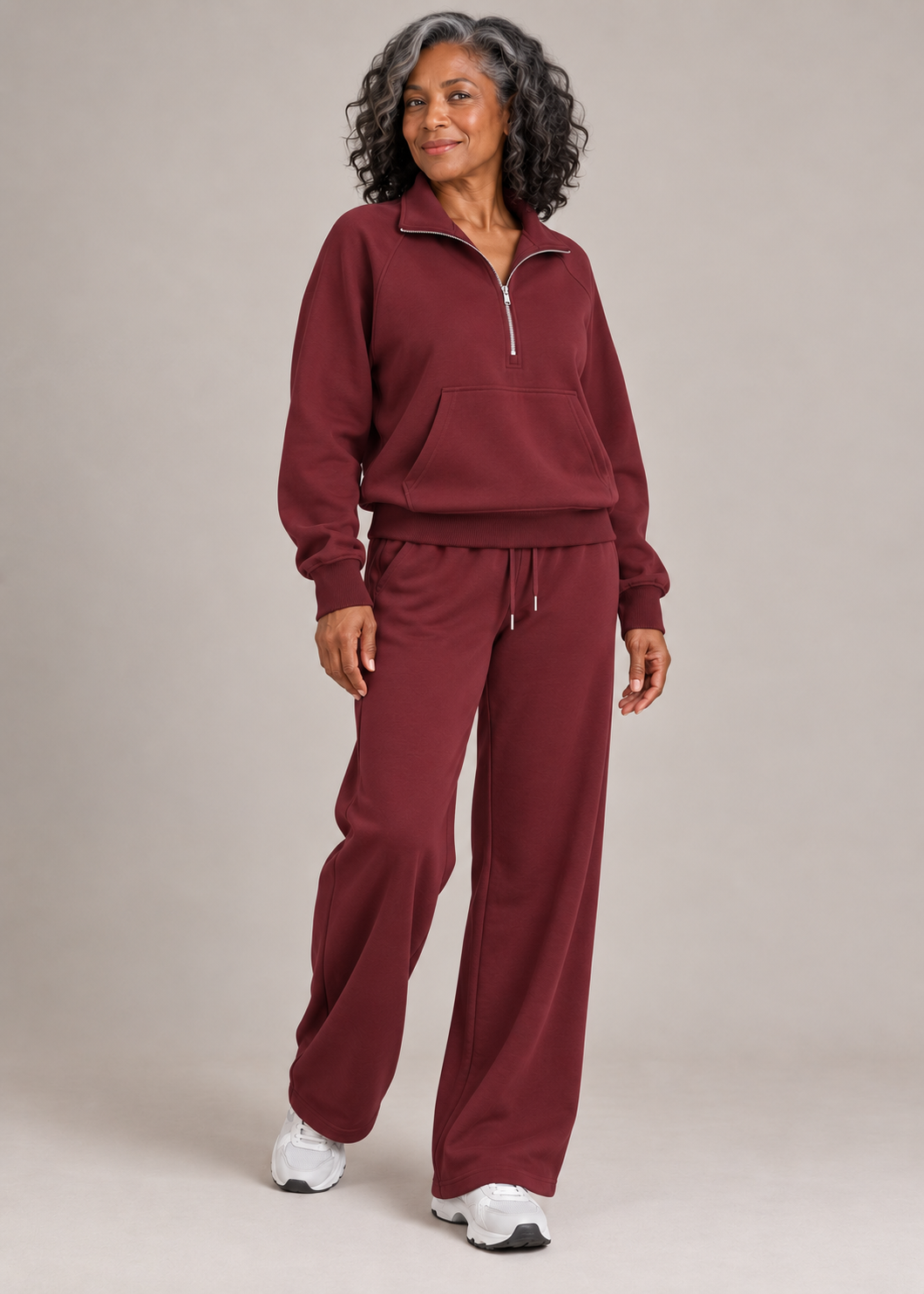 Ellie™ | Set di due pezzi con zip a metà per un look casual