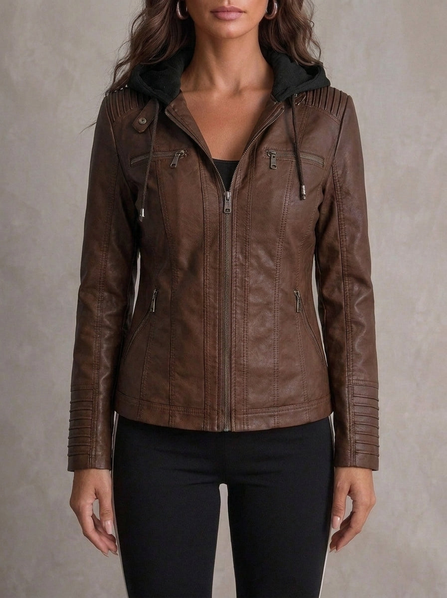 Flavia | Giacca in Pelle Robusta ed Elegante