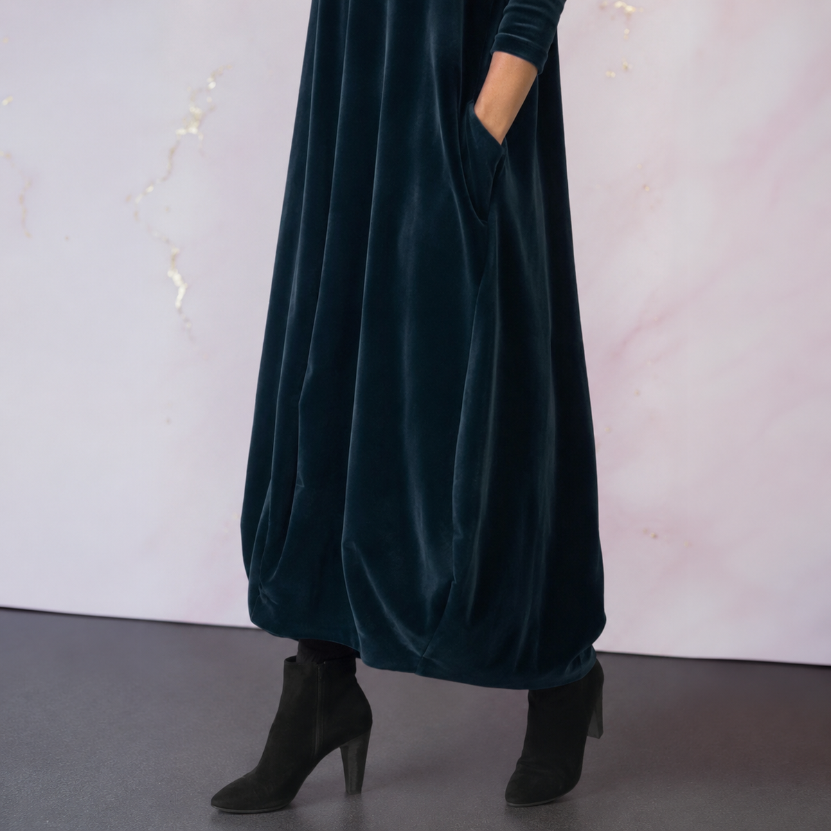 Elena | Vestito lungo in velluto