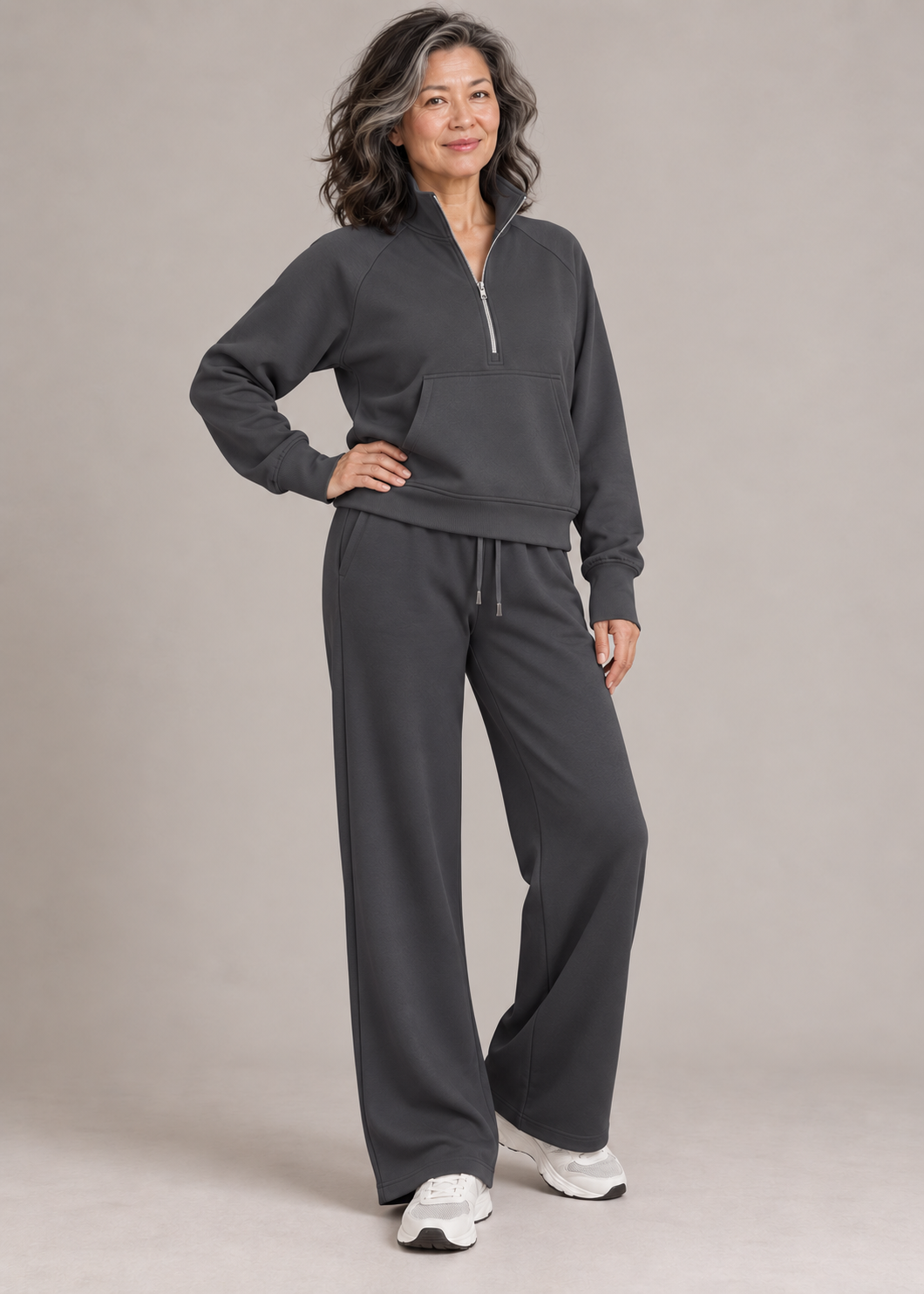 Ellie™ | Set di due pezzi con zip a metà per un look casual