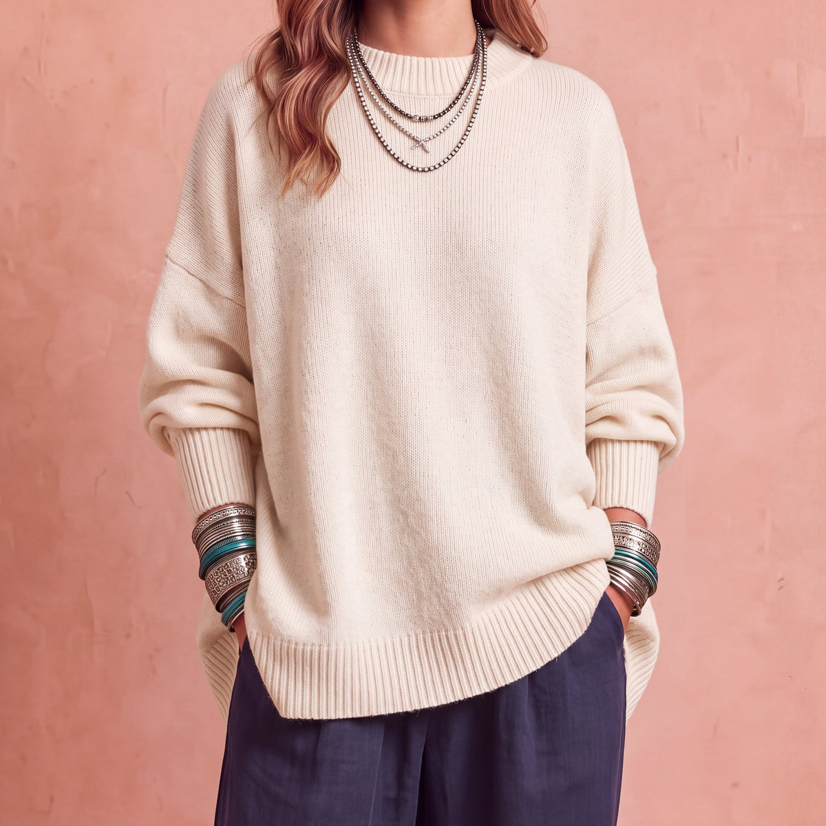 Cristina | Maglione Oversize Comodo ed Elegante