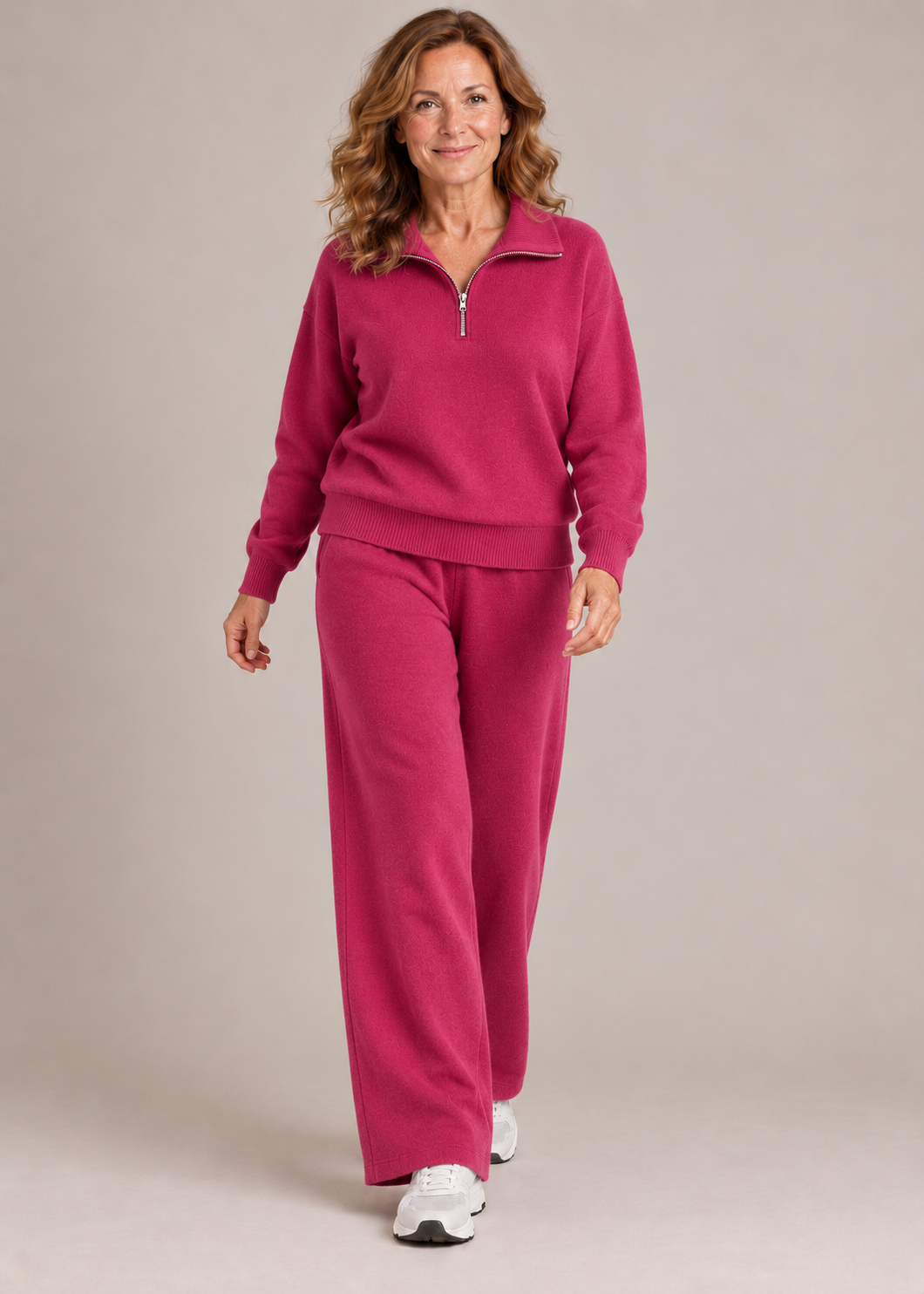 Mary Jane™ | Set di Maglia Confortevole con Mezzo Zip
