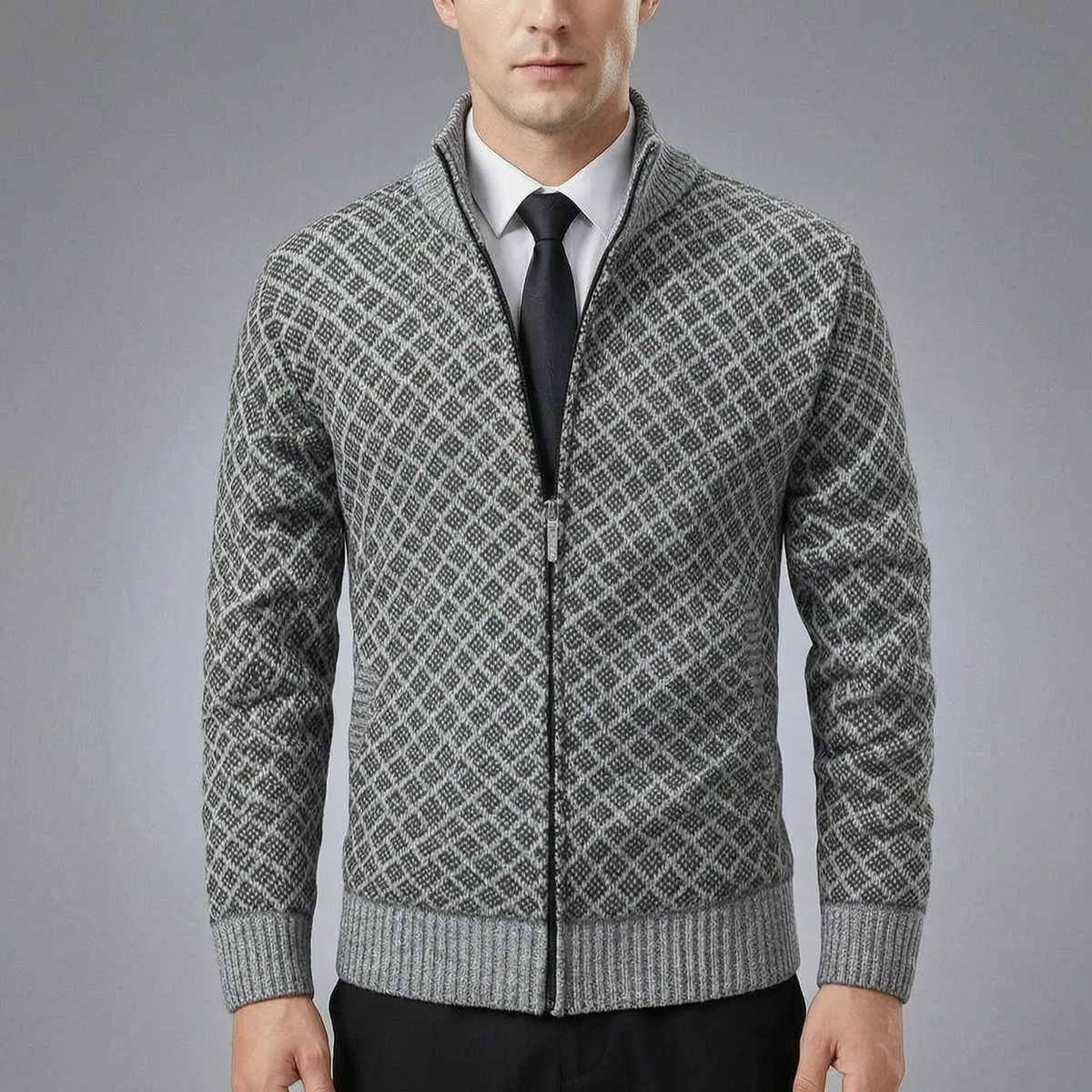 SIMÓN - GIACCA IN MAGLIA CON ZIP