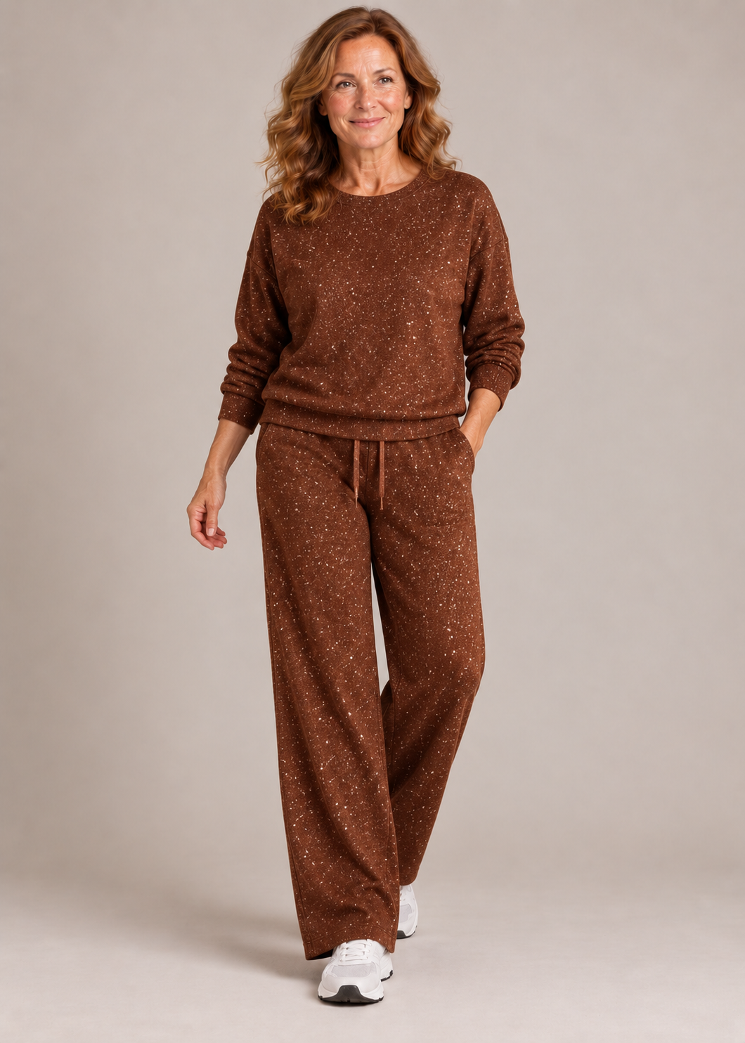 Amy™ | Set Lounge a Due Pezzi Effetto Luccicante