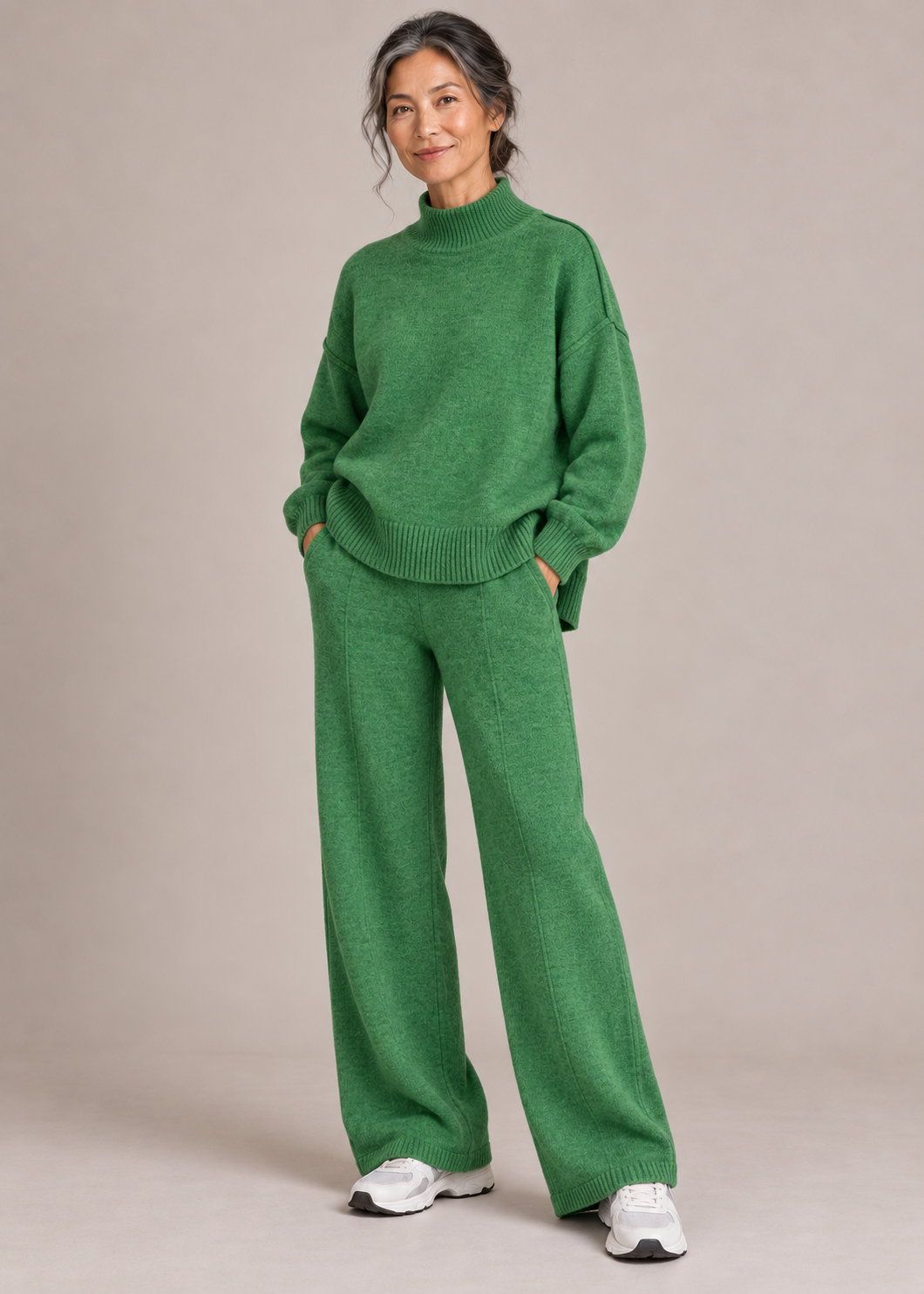 Beatrix™ | Set di Maglia a Due Pezzi con Collo Alto Morbido
