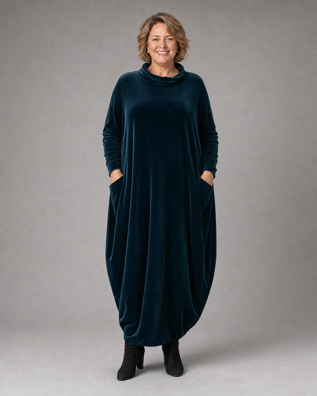 Elena | Vestito lungo in velluto