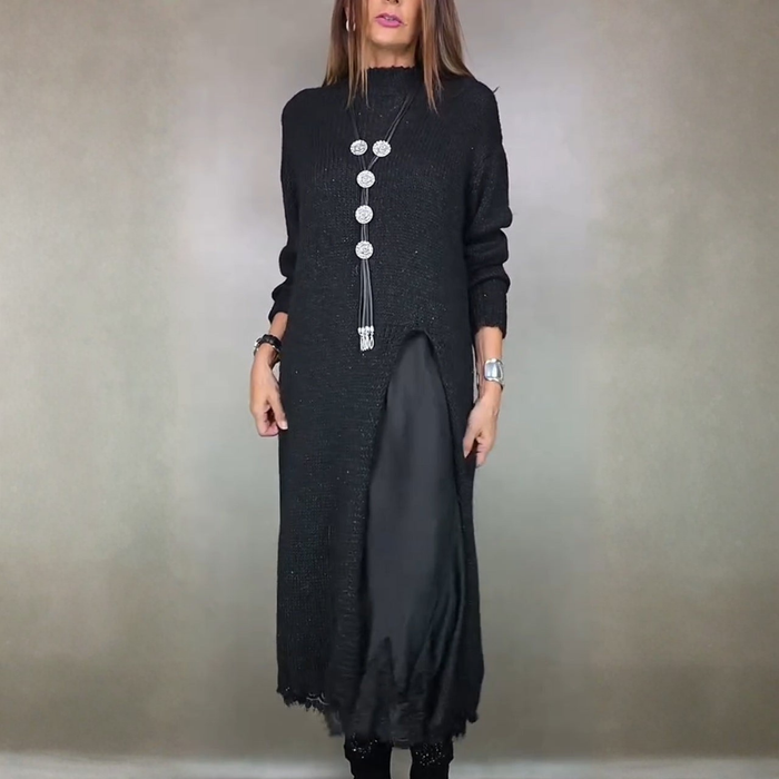 Luna | Maglione lungo abbinato a vestito