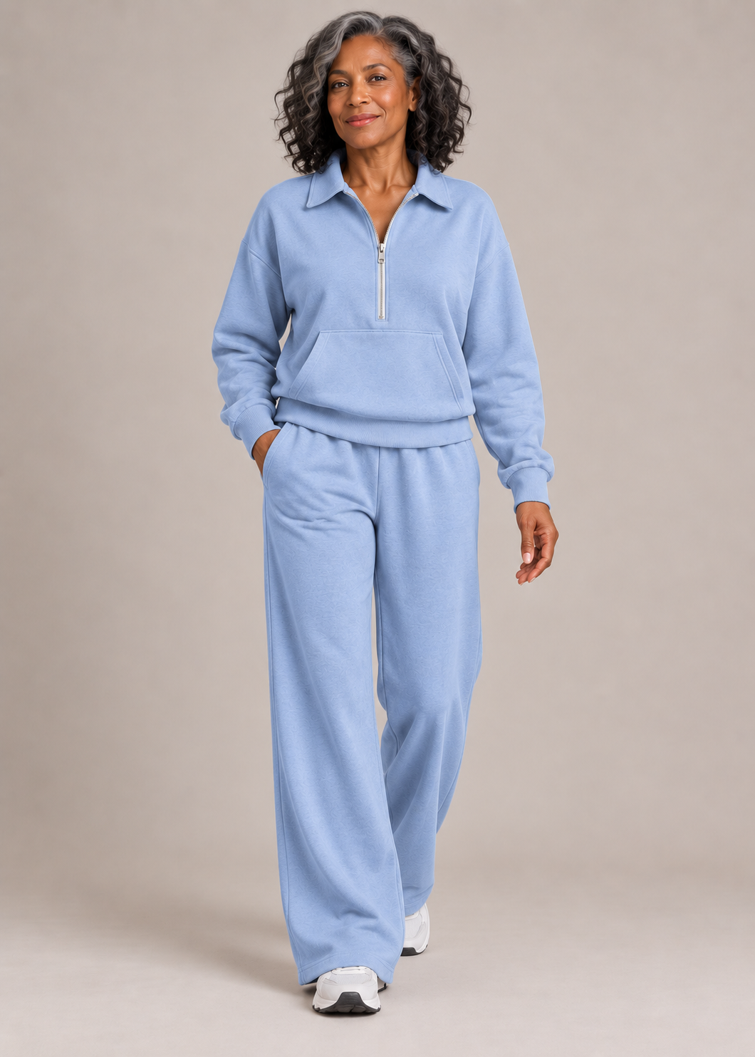 Charlotte™ | Set di Due Pezzi con Zip Frontale e Gamba Ampia
