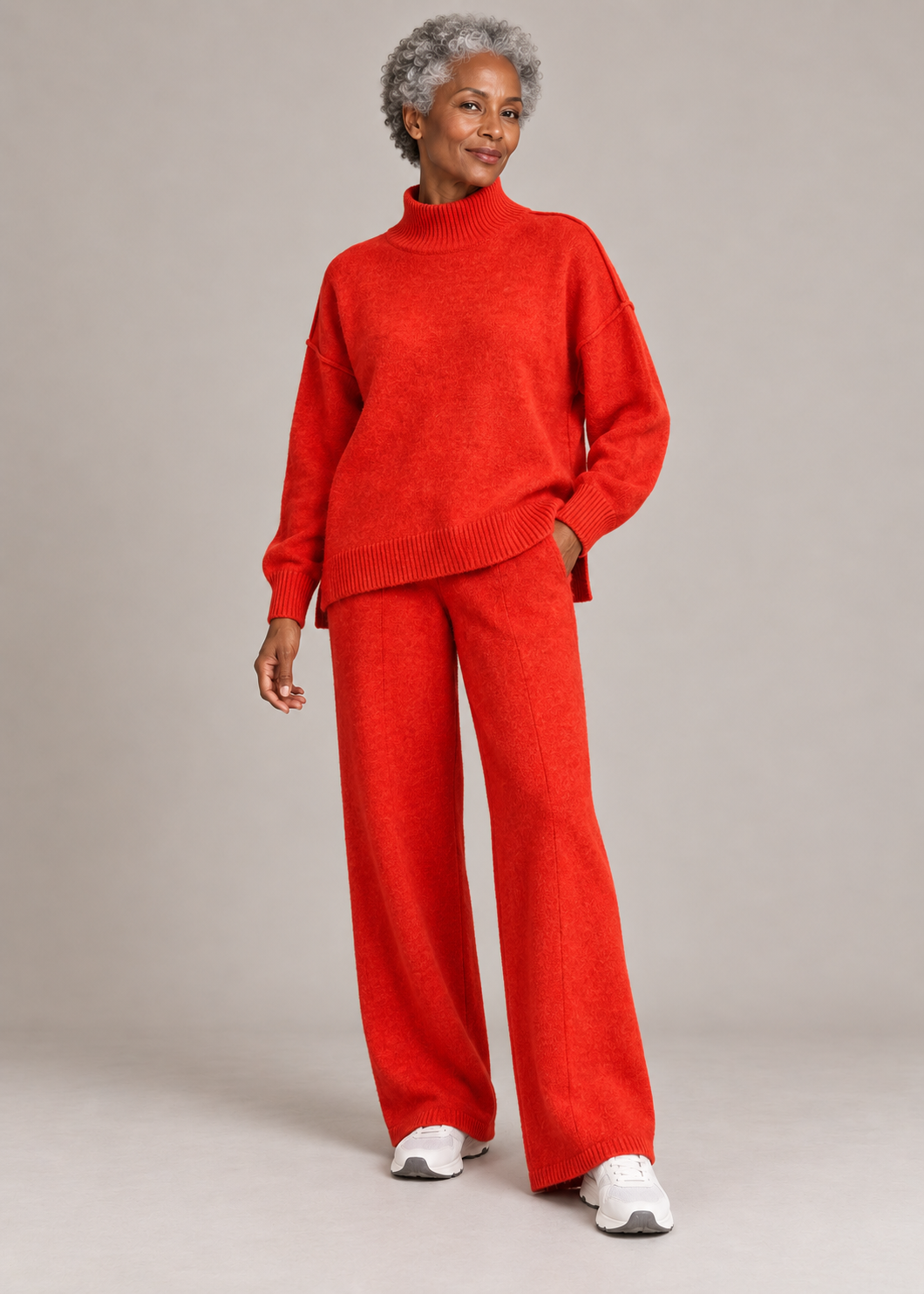 Beatrix™ | Set di Maglia a Due Pezzi con Collo Alto Morbido