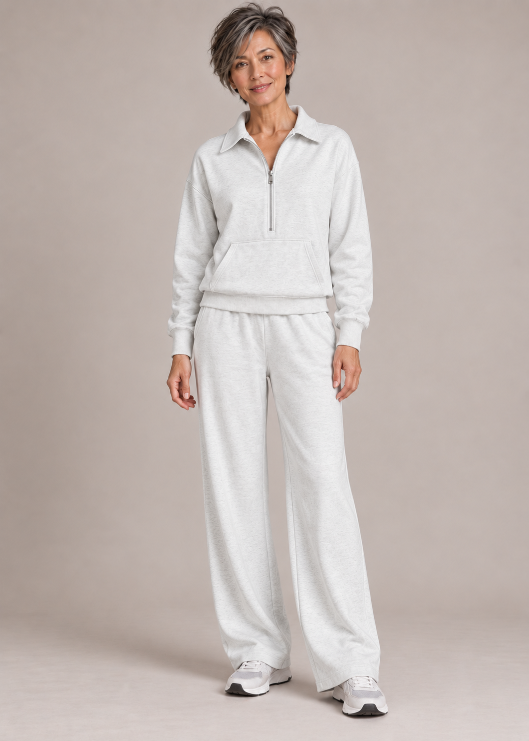 Charlotte™ | Set di Due Pezzi con Zip Frontale e Gamba Ampia