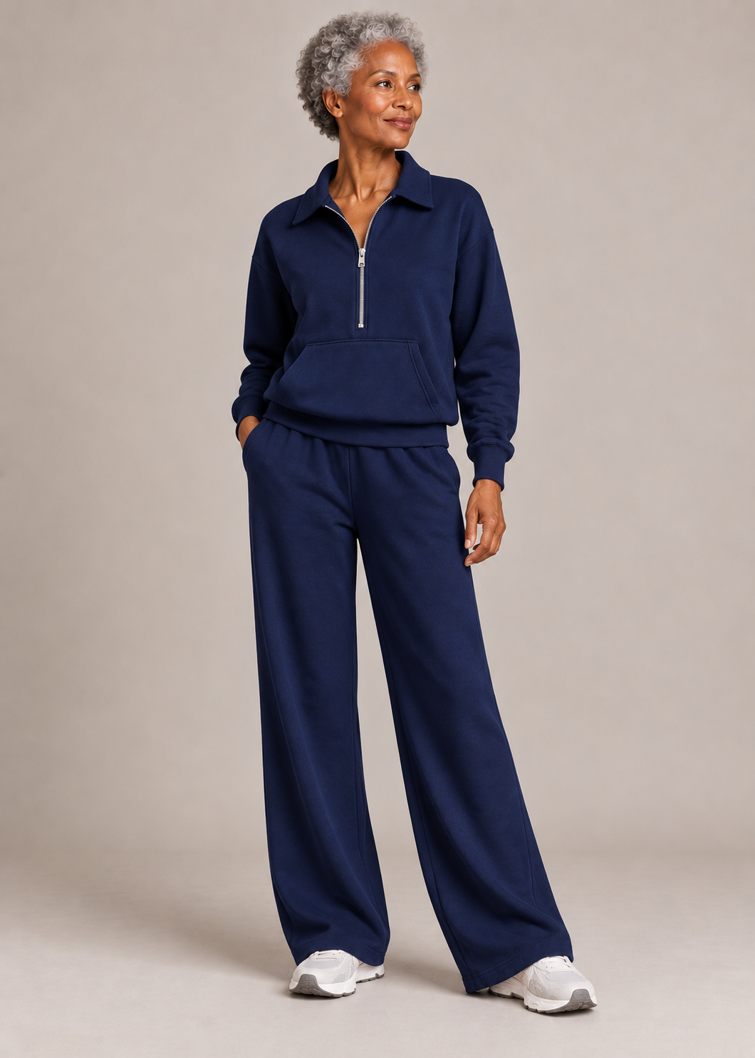 Charlotte™ | Set di Due Pezzi con Zip Frontale e Gamba Ampia