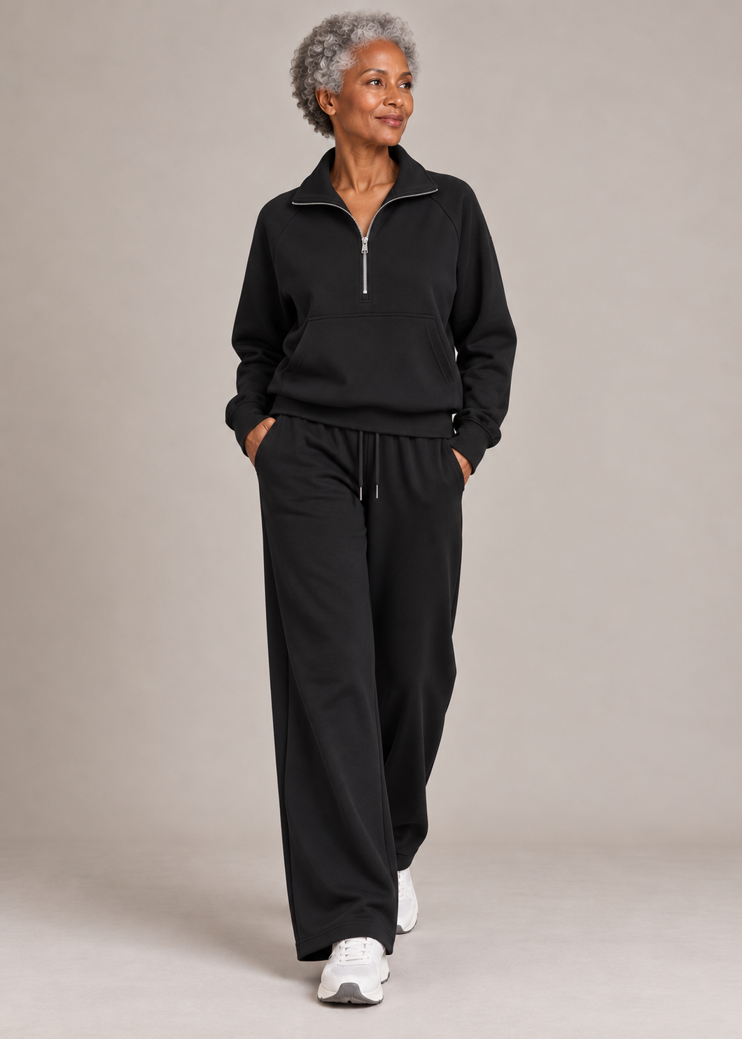 Ellie™ | Set di due pezzi con zip a metà per un look casual
