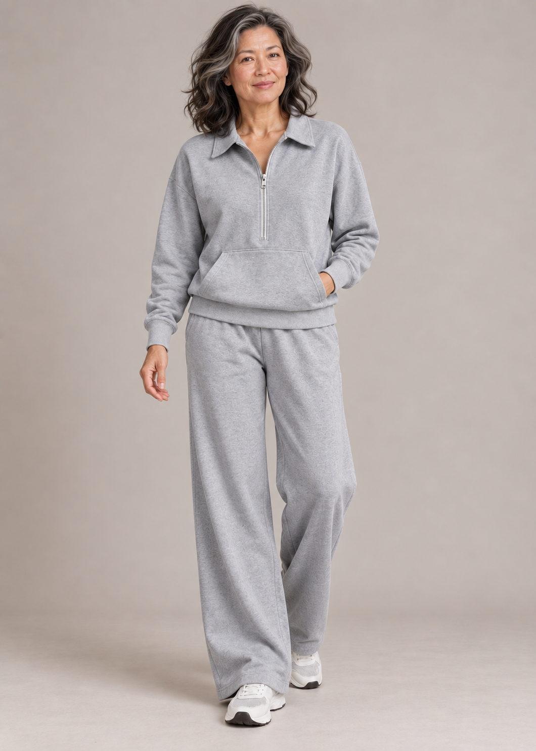 Charlotte™ | Set di Due Pezzi con Zip Frontale e Gamba Ampia