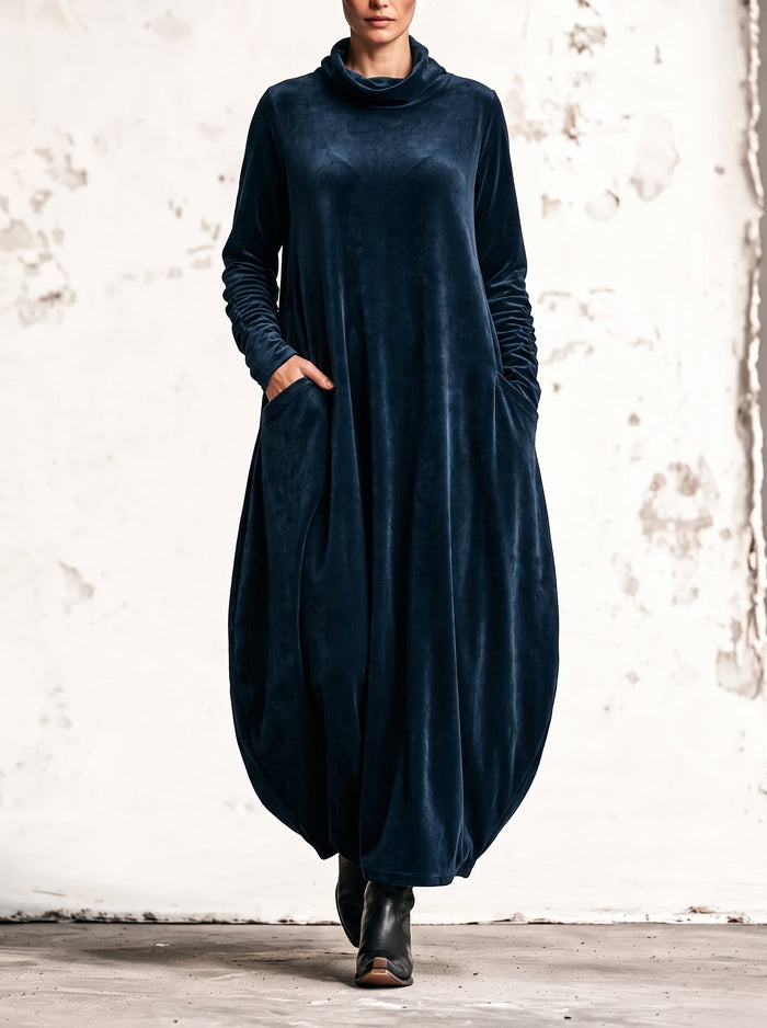 Elena | Vestito lungo in velluto