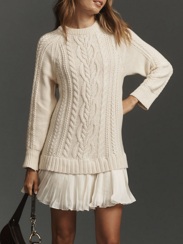 Verónica | Maglione con Motivo a Treccia