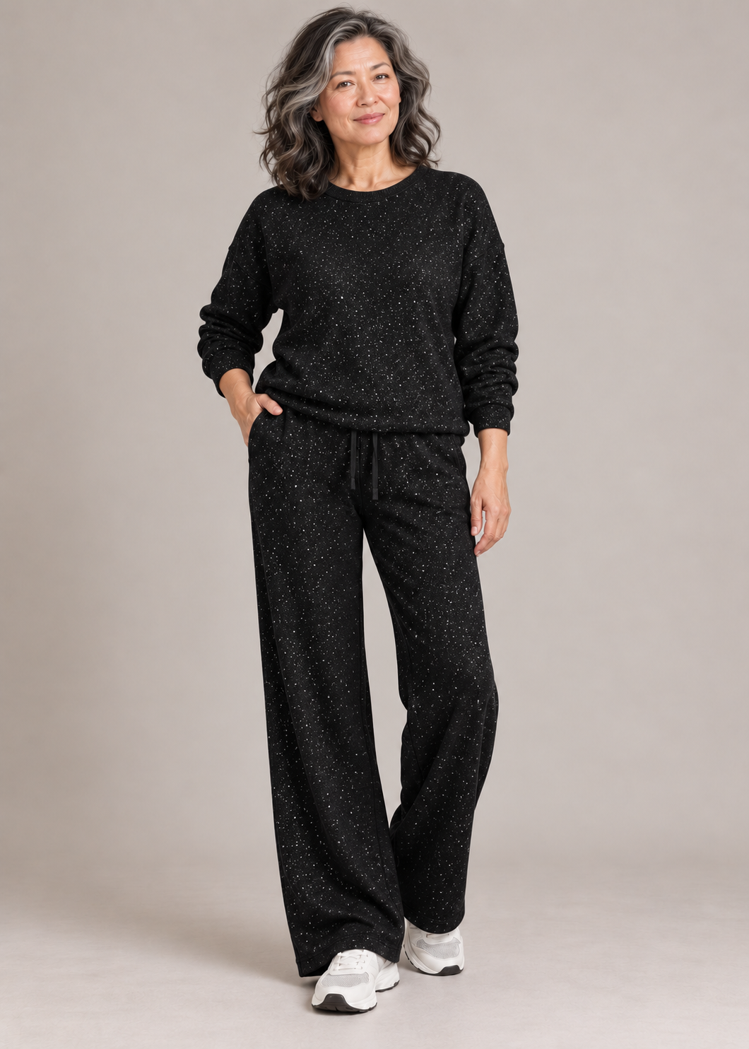 Amy™ | Set Lounge a Due Pezzi Effetto Luccicante