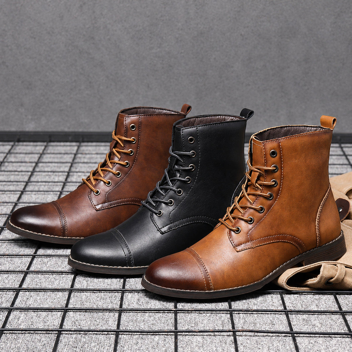 Bennett | Stivaletti stringati dal design classico