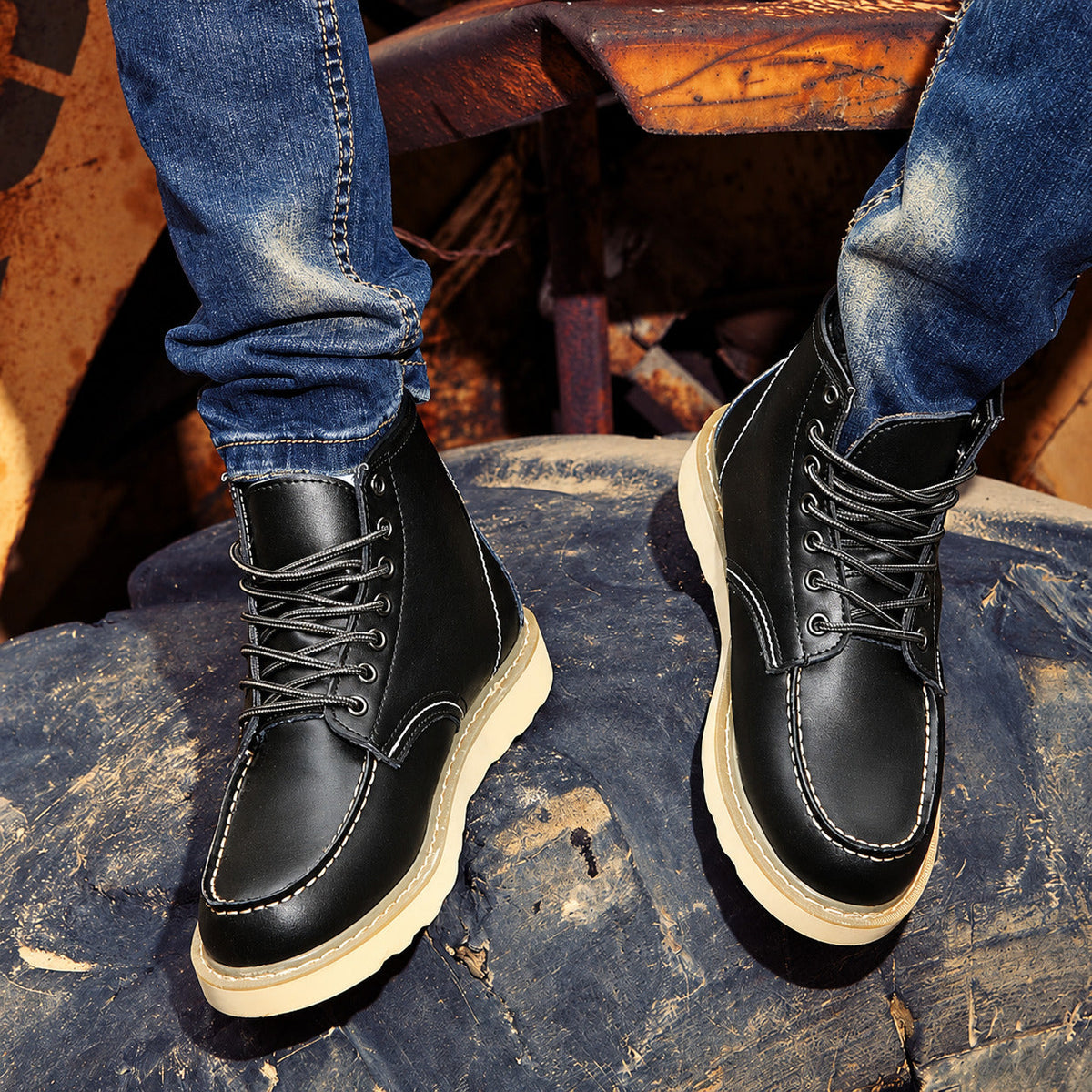 Harrison | Stivaletti stringati in stile vintage