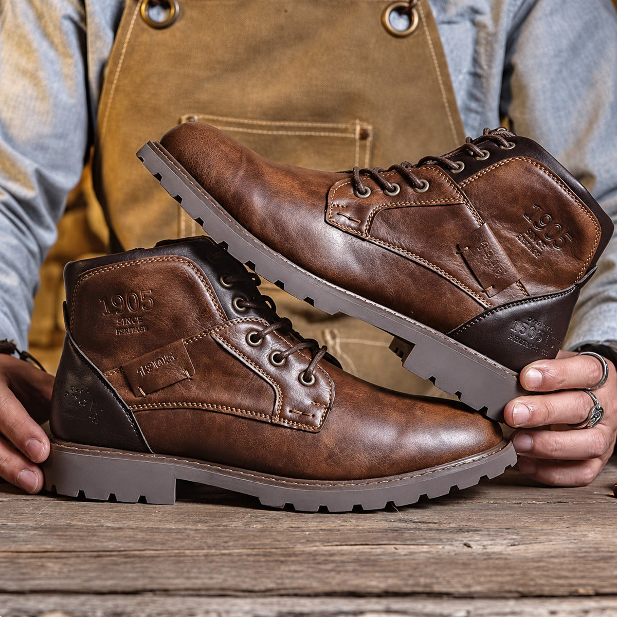 Harvey | Stivaletti stringati in stile vintage