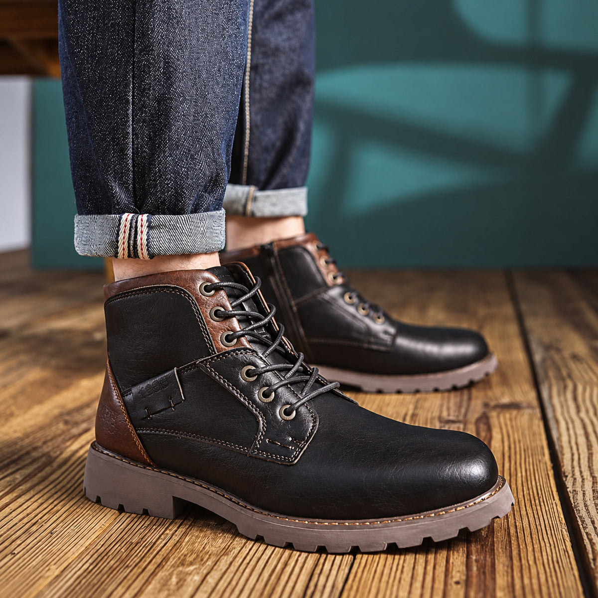 Harvey | Stivaletti stringati in stile vintage
