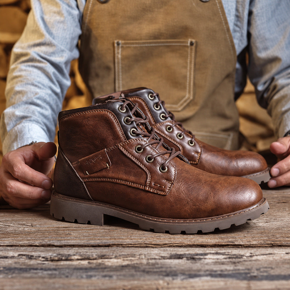 Harvey | Stivaletti stringati in stile vintage