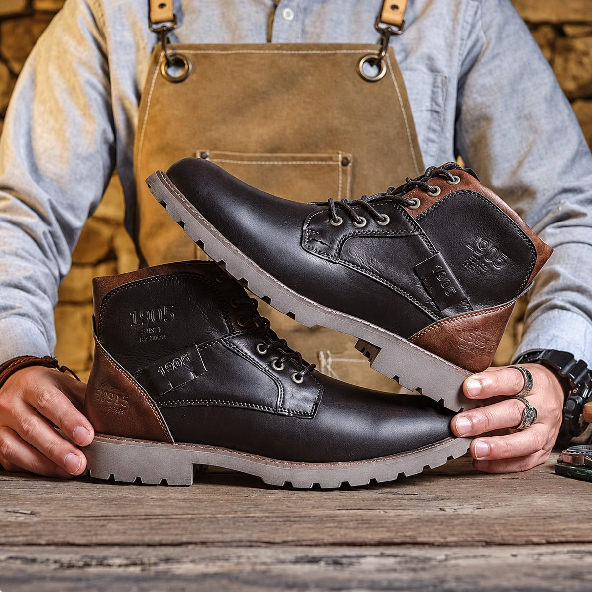 Harvey | Stivaletti stringati in stile vintage
