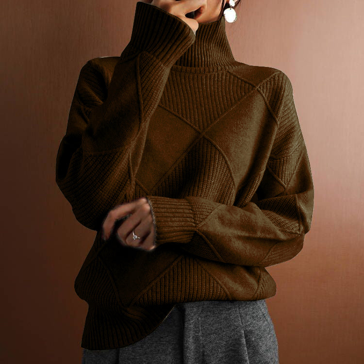 Eugenia | Maglione Invernale Oversize a Rombi