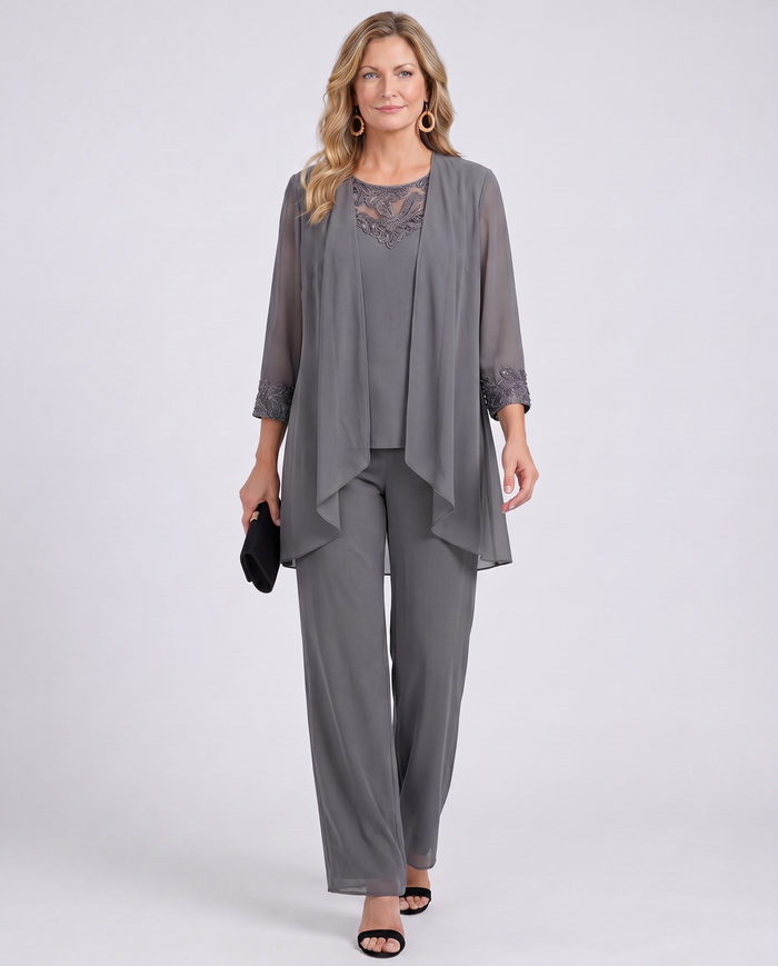 Lillie - Completo classico di tre pezzi in stile minimalista