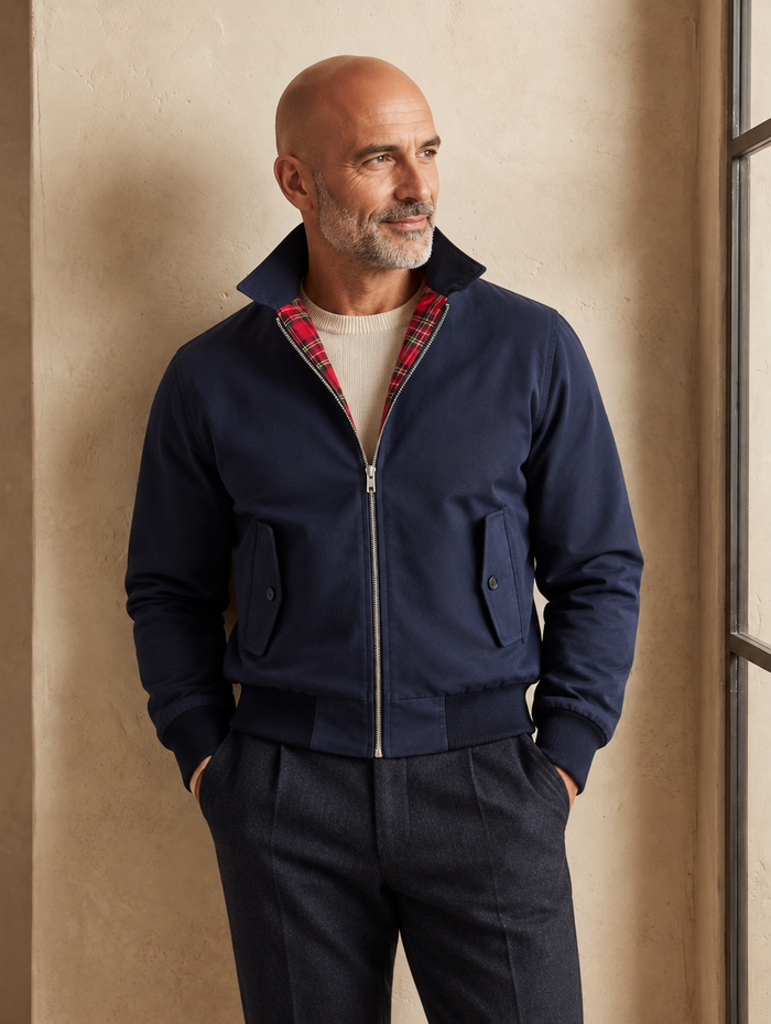 Harryson | Giacca Harrington con Fodera Tartan