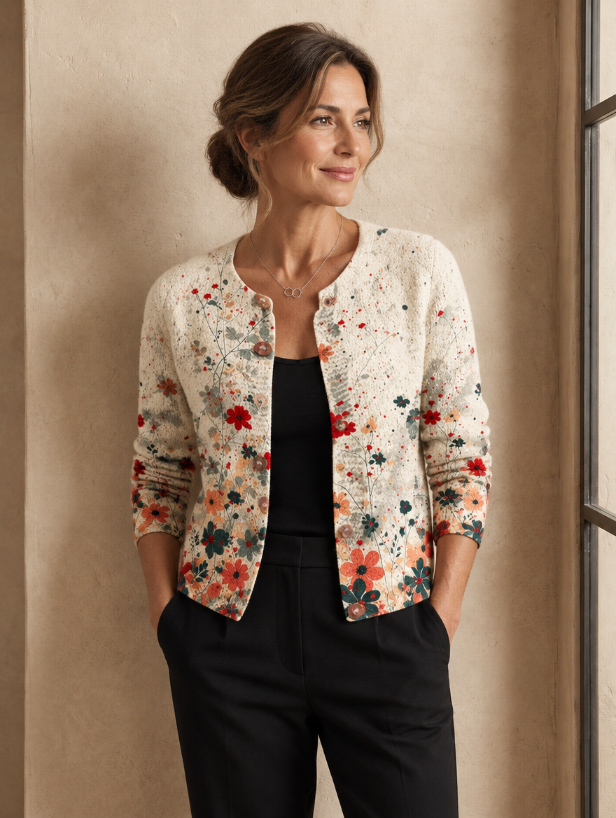 Ninetta | Cardigan Floreale a Coste