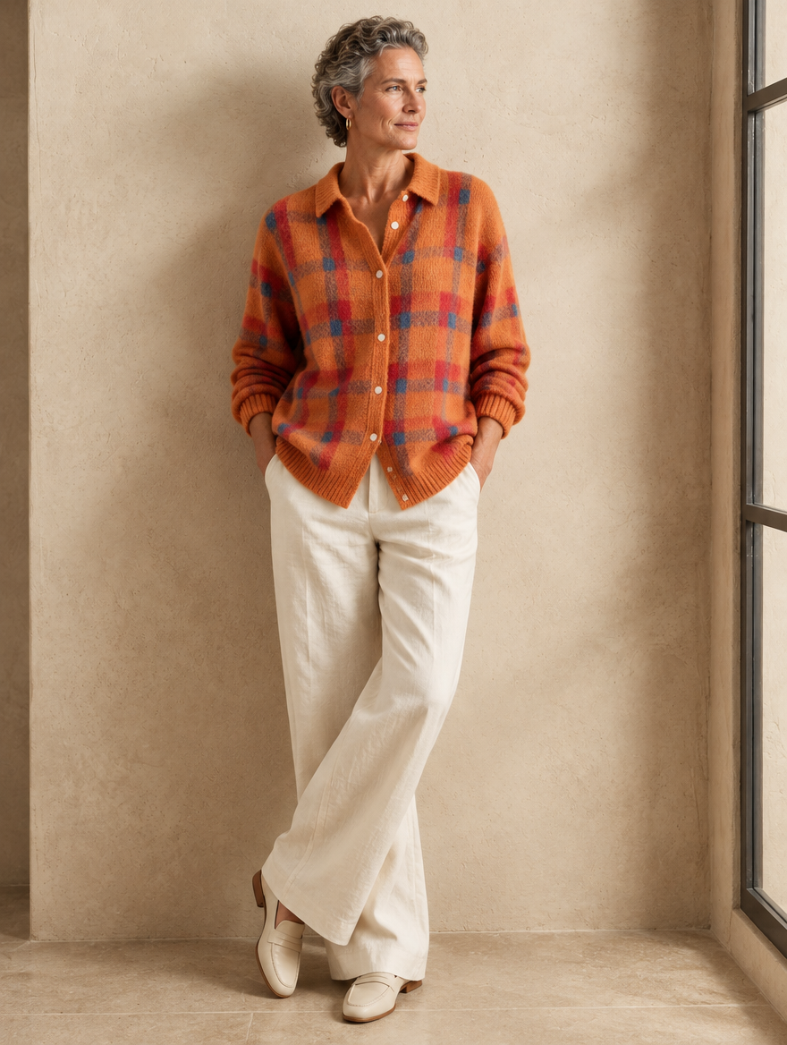 Candida | Cardigan a Quadri