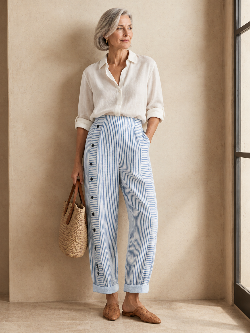 Cristiana | Pantaloni Vita Alta