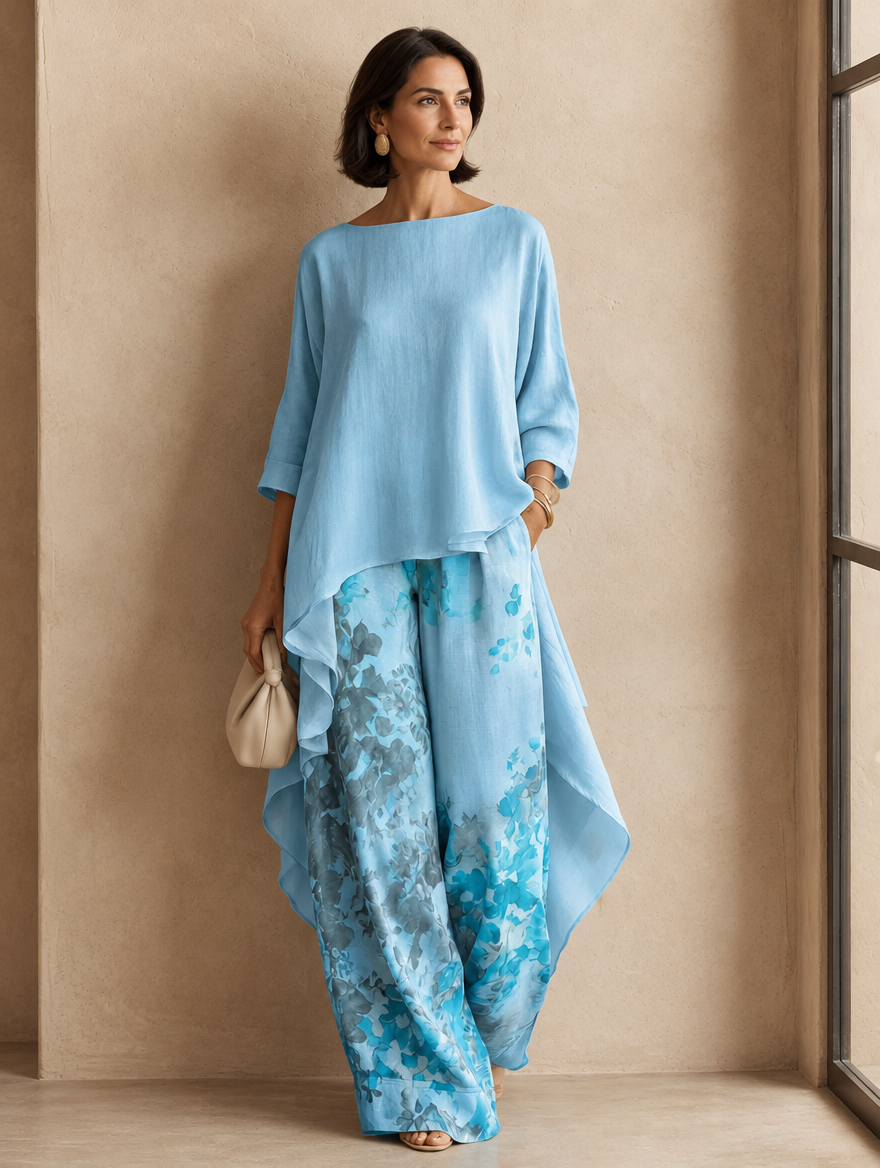 Ginevra | Completo Asimmetrico Floreale