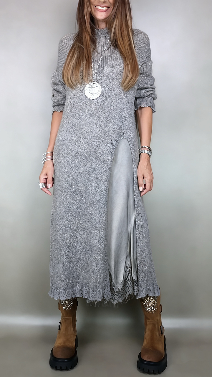 Luna | Maglione lungo abbinato a vestito