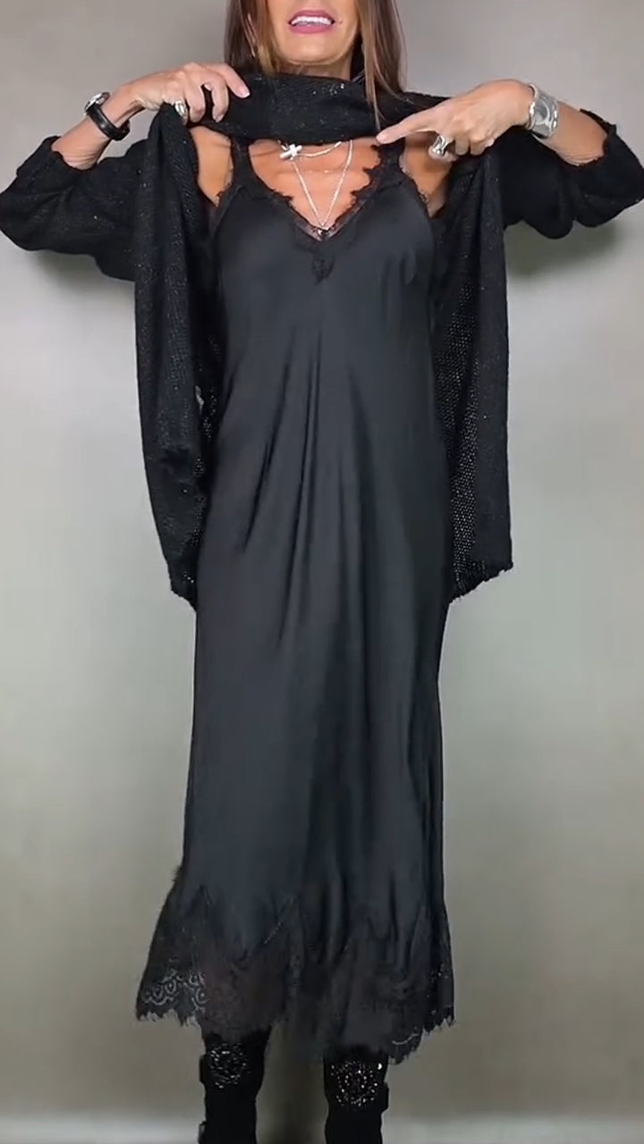 Luna | Maglione lungo abbinato a vestito