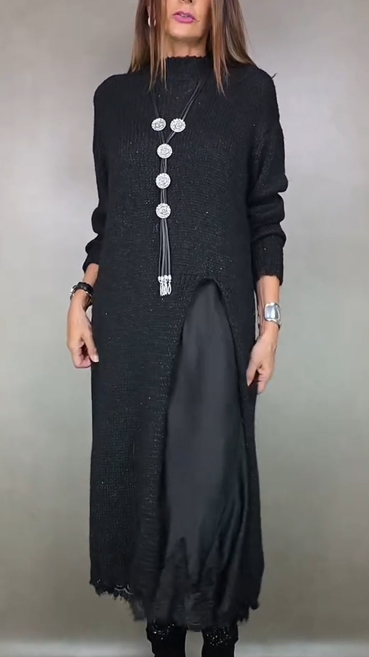 Luna | Maglione lungo abbinato a vestito