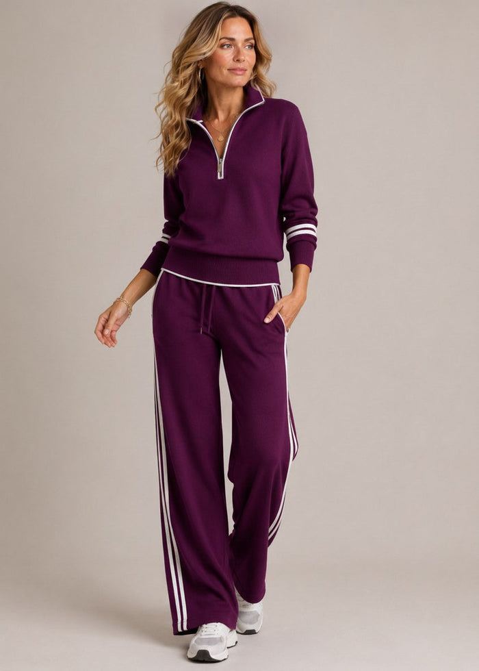 Kate™ | Pullover con Mezza Zip e Pantaloni Ampi