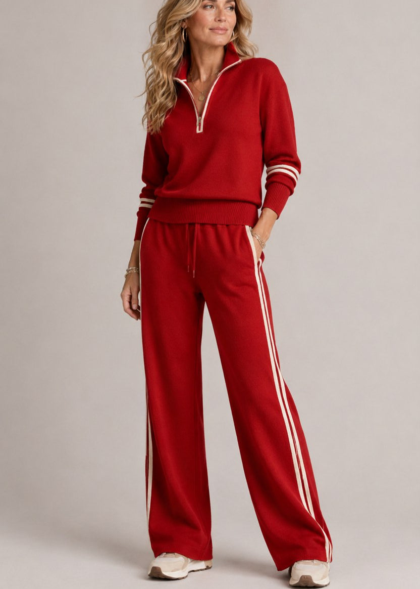 Kate™ | Pullover con Mezza Zip e Pantaloni Ampi