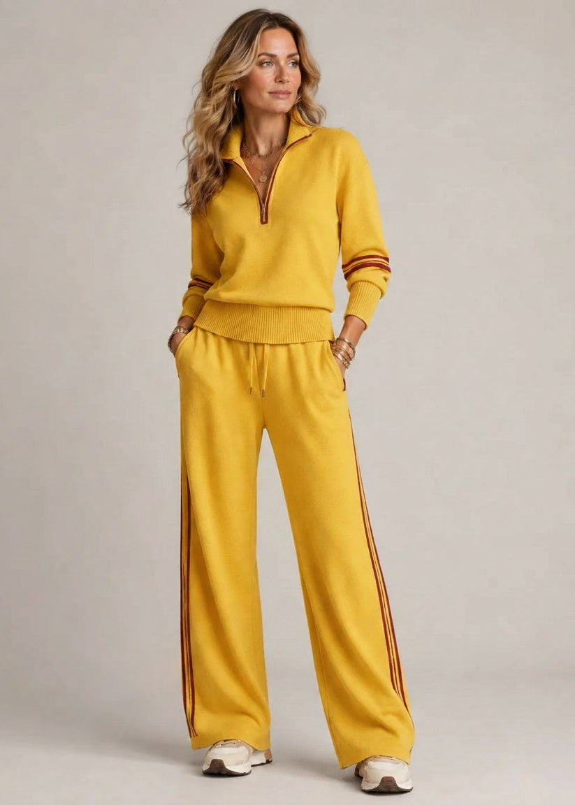 Kate™ | Pullover con Mezza Zip e Pantaloni Ampi