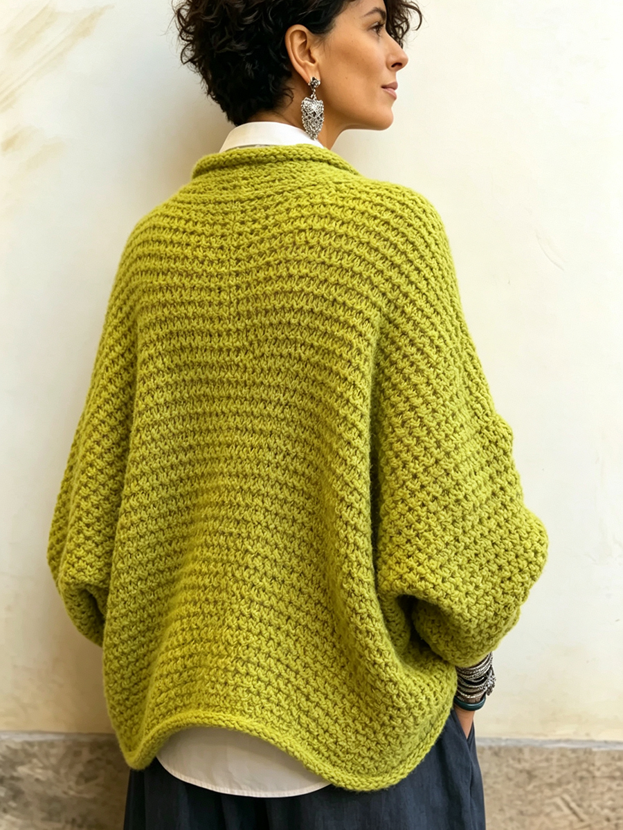 Celia | Maglione Incrociato in Maglia