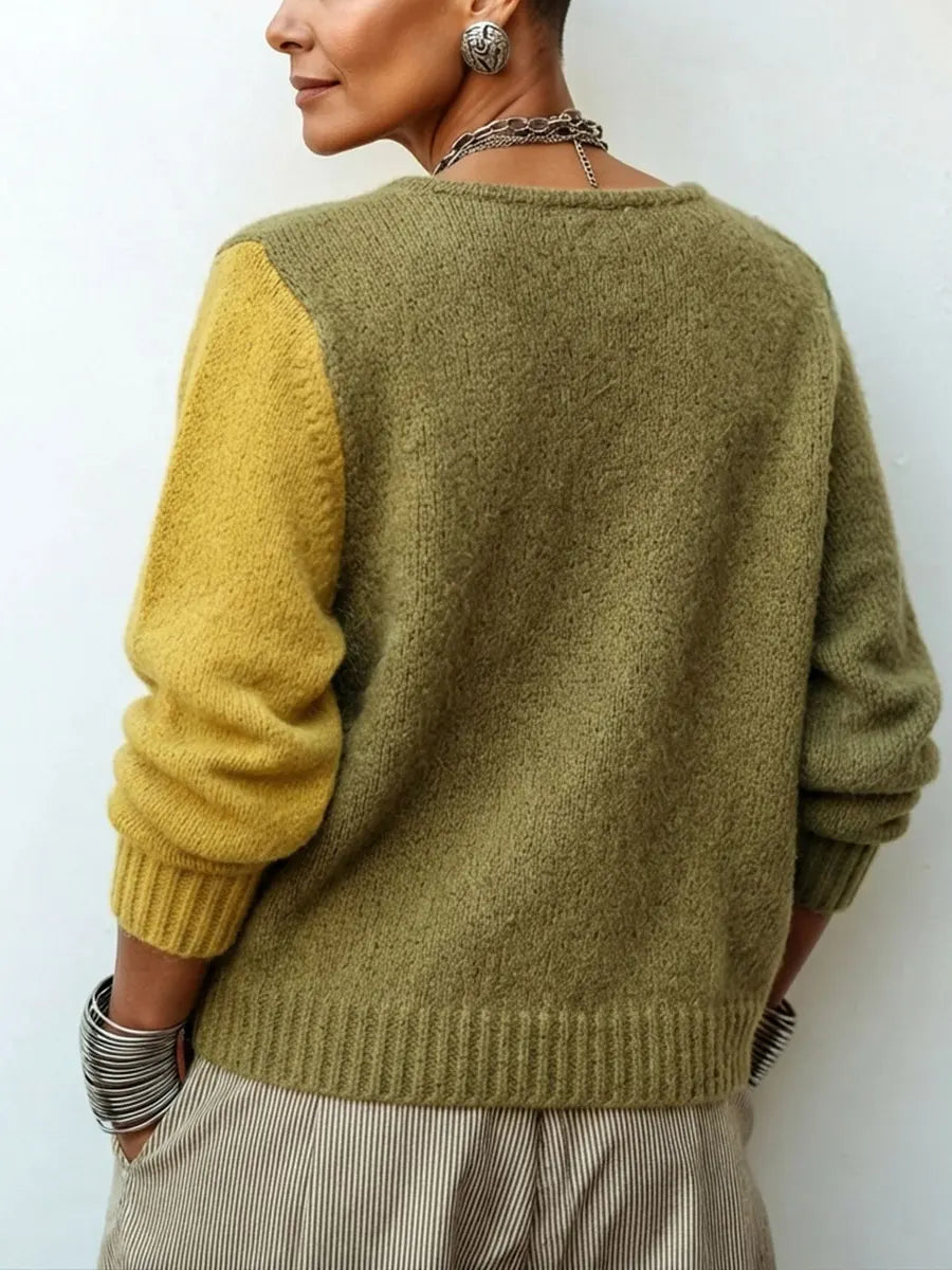 Consuelo | Maglione a Maglia con Motivi a Blocchi di Colore